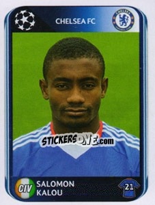 Sticker Salomon Kalou - UEFA Champions League 2010-2011 n. 360 - Panini