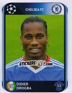 Sticker Didier Drogba - UEFA Champions League 2010-2011 n. 361 - Panini