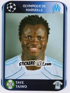 Sticker Taye Taiwo - UEFA Champions League 2010-2011 - Panini