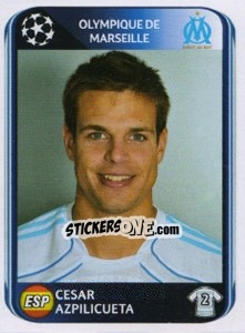 Sticker Cesar Azpilicueta - UEFA Champions League 2010-2011 n. 368 - Panini