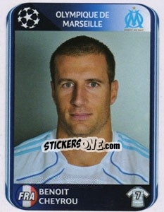 Sticker Benoît Cheyrou - UEFA Champions League 2010-2011 n. 370 - Panini