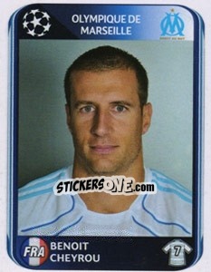 Cromo Benoît Cheyrou - UEFA Champions League 2010-2011 - Panini