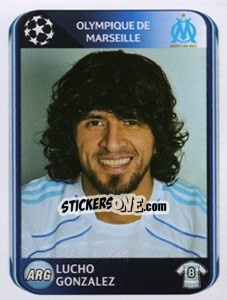 Sticker Lucho Gonzalez - UEFA Champions League 2010-2011 - Panini