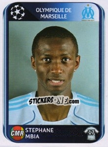 Sticker Stephane Mbia - UEFA Champions League 2010-2011 - Panini