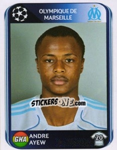 Sticker Andre Ayew - UEFA Champions League 2010-2011 n. 375 - Panini