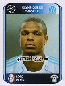 Sticker Loic Remy - UEFA Champions League 2010-2011 n. 376 - Panini
