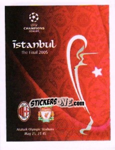 Figurina Poster Istanbul The Final 2005 - UEFA Champions League 2010-2011 - Panini