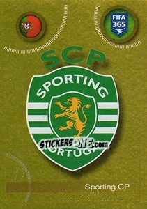 Sticker Sporting CP logo - FIFA 365: 2016-2017. East Europe n. 37 - Panini
