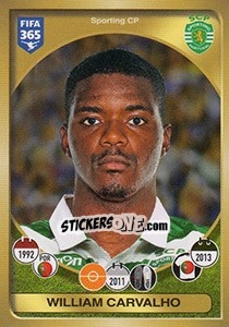 Sticker William Carvalho - FIFA 365: 2016-2017. East Europe n. 40 - Panini