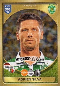 Sticker Adrien Silva - FIFA 365: 2016-2017. East Europe n. 41 - Panini