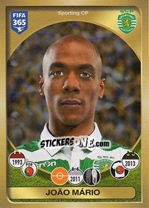 Sticker João Mário - FIFA 365: 2016-2017. East Europe n. 42 - Panini
