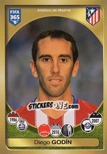 Sticker Diego Godín - FIFA 365: 2016-2017. East Europe n. 48 - Panini