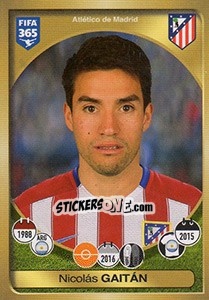 Sticker Nicolás Gaitán - FIFA 365: 2016-2017. East Europe - Panini