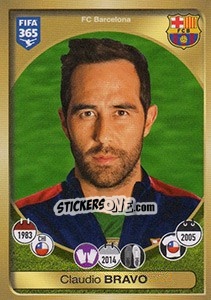 Sticker Claudio Bravo - FIFA 365: 2016-2017. East Europe n. 60 - Panini