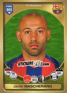 Figurina Javier Mascherano - FIFA 365: 2016-2017. East Europe - Panini