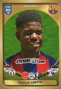 Sticker Samuel Umtiti - FIFA 365: 2016-2017. East Europe - Panini