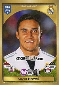 Sticker Keylor Navas - FIFA 365: 2016-2017. East Europe n. 74 - Panini