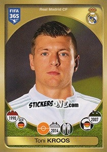 Sticker Toni Kroos - FIFA 365: 2016-2017. East Europe n. 83 - Panini