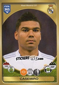 Sticker Casemiro - FIFA 365: 2016-2017. East Europe n. 85 - Panini