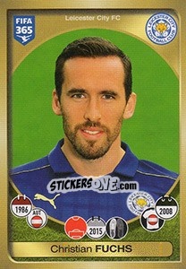 Sticker Christian Fuchs - FIFA 365: 2016-2017. East Europe n. 91 - Panini