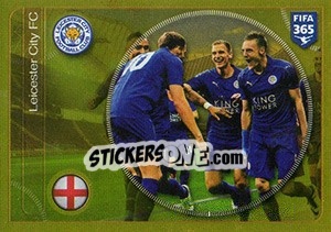 Cromo Leicester City FC team - FIFA 365: 2016-2017. East Europe - Panini