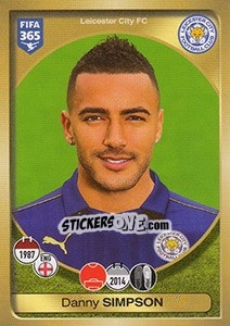 Sticker Danny Simpson - FIFA 365: 2016-2017. East Europe - Panini