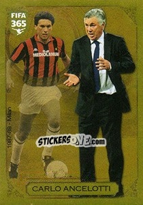 Sticker Carlo Ancelotti (Hall Of Fame - Yesterday & Today) - FIFA 365: 2016-2017. East Europe n. 14 - Panini