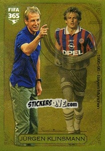 Sticker Jürgen Klinsmann (Hall of Fame - Yesterday & Today) - FIFA 365: 2016-2017. East Europe n. 16 - Panini