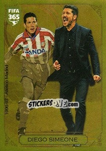 Sticker Diego Simeone (Hall of Fame - Yesterday & Today) - FIFA 365: 2016-2017. East Europe n. 17 - Panini