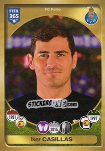 Sticker Iker Casillas - FIFA 365: 2016-2017. East Europe n. 18 - Panini