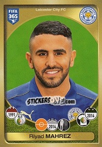 Sticker Riyad Mahrez - FIFA 365: 2016-2017. East Europe n. 97 - Panini