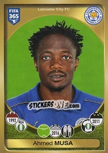 Sticker Ahmed Musa - FIFA 365: 2016-2017. East Europe n. 101 - Panini