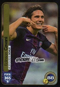 Sticker Edinson Cavani (Paris Saint-Germain) - FIFA 365: 2016-2017. East Europe n. 105 - Panini