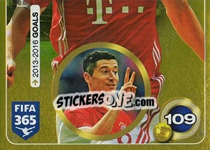 Sticker Robert Lewandowski (FC Bayern München) - FIFA 365: 2016-2017. East Europe n. 115 - Panini