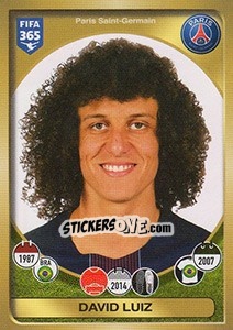 Sticker David Luiz - FIFA 365: 2016-2017. East Europe n. 135 - Panini
