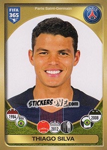 Sticker Thiago Silva - FIFA 365: 2016-2017. East Europe n. 136 - Panini