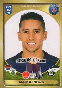 Sticker Marquinhos - FIFA 365: 2016-2017. East Europe n. 137 - Panini