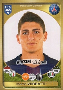 Cromo Marco Verratti - FIFA 365: 2016-2017. East Europe - Panini