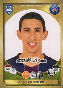 Sticker Ángel Di María - FIFA 365: 2016-2017. East Europe - Panini