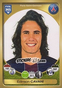 Sticker Edinson Cavani - FIFA 365: 2016-2017. East Europe n. 147 - Panini