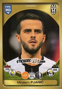 Sticker Miralem Pjanic - FIFA 365: 2016-2017. East Europe n. 185 - Panini