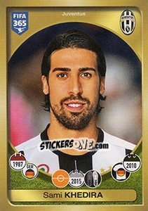 Sticker Sami Khedira - FIFA 365: 2016-2017. East Europe n. 186 - Panini