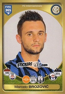 Sticker Marcelo Brozovic - FIFA 365: 2016-2017. East Europe n. 199 - Panini