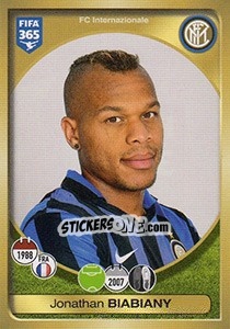 Cromo Jonathan Biabiany - FIFA 365: 2016-2017. East Europe - Panini