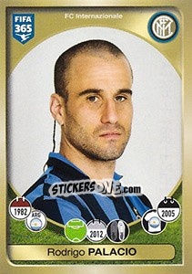 Sticker Rodrigo Palacio - FIFA 365: 2016-2017. East Europe n. 201 - Panini