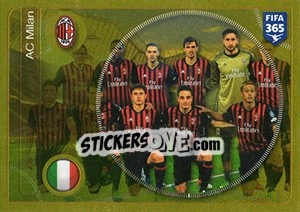 Sticker AC Milan team - FIFA 365: 2016-2017. East Europe n. 220 - Panini