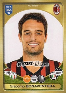 Sticker Giacomo Bonaventura - FIFA 365: 2016-2017. East Europe - Panini