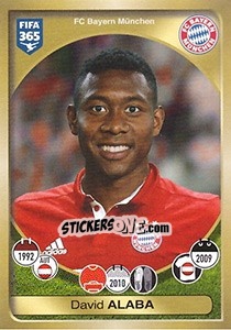 Sticker David Alaba - FIFA 365: 2016-2017. East Europe n. 233 - Panini
