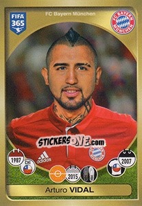 Sticker Arturo Vidal - FIFA 365: 2016-2017. East Europe n. 237 - Panini
