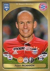 Figurina Arjen Robben - FIFA 365: 2016-2017. East Europe - Panini